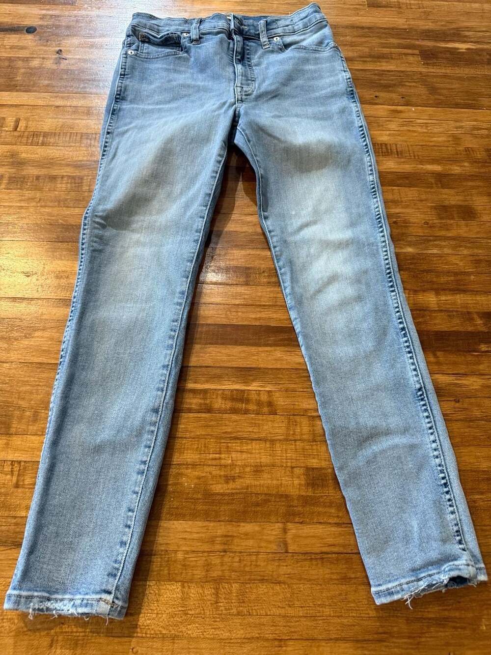 Madewell 10" High-Rise Skinny Jeans in Light Wash Size 27P (01)